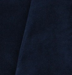 Бархат, 268 г/м2, 100% хлопок, 150 см, тёмно-синий