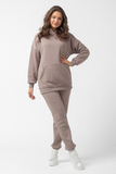 Утепленный спортивный костюм для беременных и кормящих  16501 какао