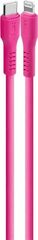 Кабель TTEC USB-C - Lightning Charge/Date Cable, 120 см, неоновый розовый