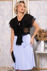 Платье Анхела (черно-голубое) П14750-39М LT Collection