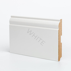 Плинтус МДФ W04-120 Белый 120х16х2050