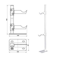 Кронштейн ТВЕК напольный универсальный (комплект 2 штуки)