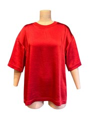 Футболка овер шелковая