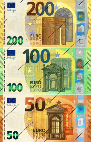 Вафельная картинка Евро, 18*9 см