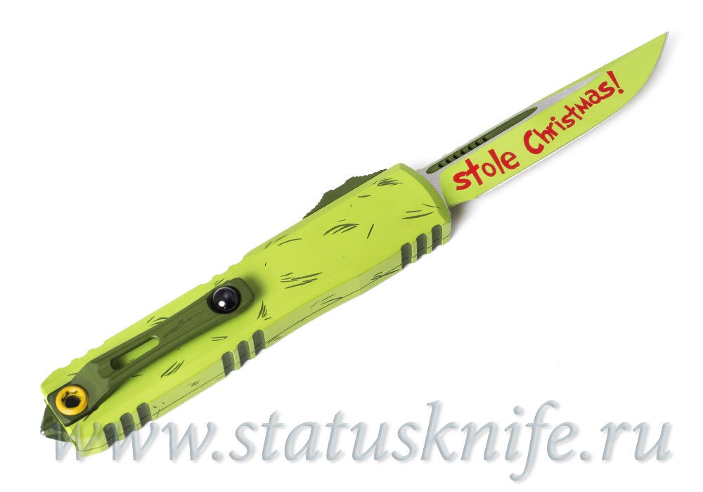 Нож Microtech Ultratech 11214-1GNS Gen IV Grinch Christmas