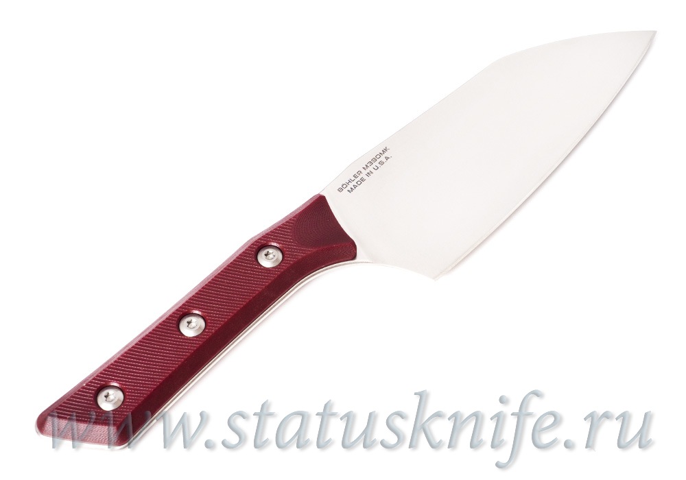 Нож Microtech Kitchen Santoku G-10 3200-10MR Merlot