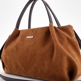 Сумка Саломея 334 эко-замша миндаль