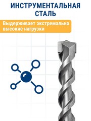Бур SDS-plus ПРАКТИКА 12 х 250/310 мм серия Профи по бетону (037-374)