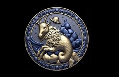 Силиконовый молд Знак зодиака Овен 3 см