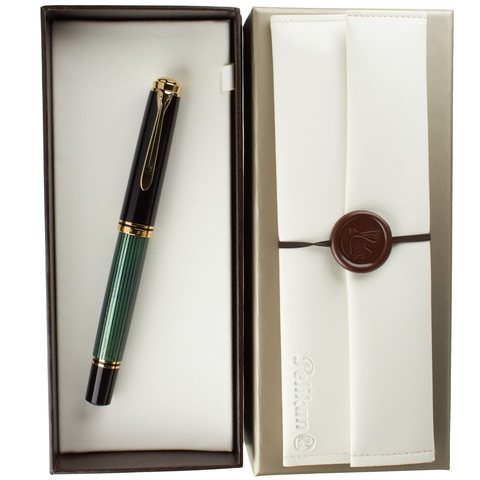 Ручка перьевая Pelikan Souverän® M 800 Black GT, F (995563)