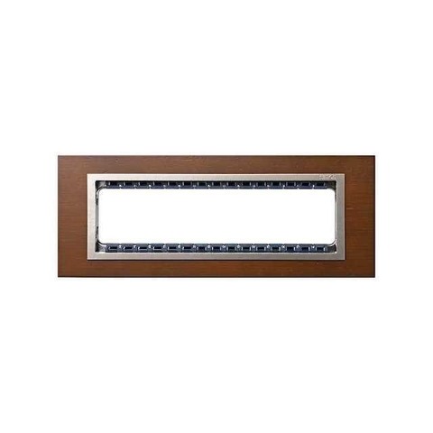 Рамка на 1 пост - 8 модулей. Цвет Дуб / шампань. Simon 82 Centralizaciones. 82987-66