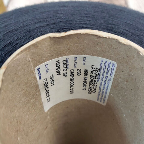 Меринос ZEGNA BARUFFA 2/30 CASHWOOL сложно-серый
