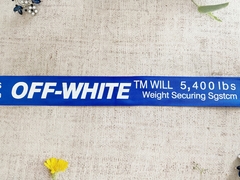 Лента репсовая с принтом, ш. 2,4-2,5 см, синий