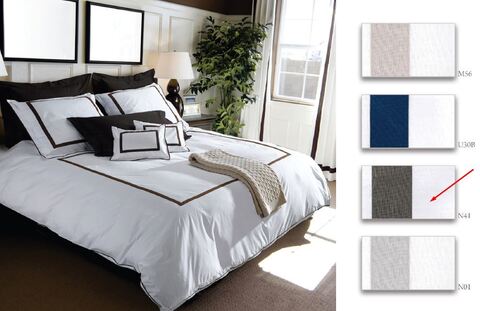 Постельное белье 2 спальное евро макси Mirabello Ritz N41 Grigio