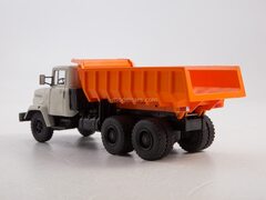 KRAZ-6510 dump truck white-orange  1:43 Legendary trucks USSR #50