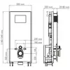 WasserKRAFT Glan 66TLT.010.ME.BL.MG03 Система инсталляции для унитазов