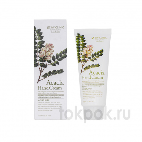 Крем для рук 3W CLINIC Acacia Hand Cream, 100 мл