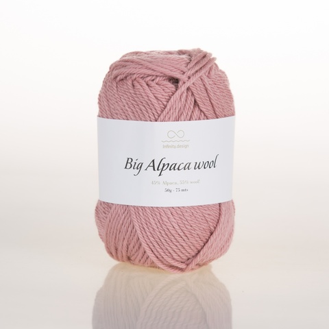 Пряжа Infinity Big Alpaca Wool 4042 увядшая роза