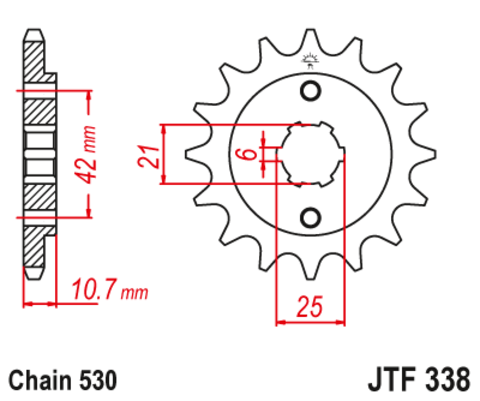 Звезда ведущая JTF338-16