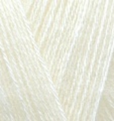 Пряжа ALIZE "Angora Gold" 01 кремовый