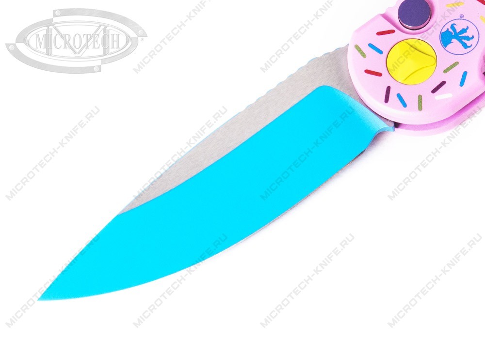 Нож Microtech LUDT 135-1DW Exclusive Dessert Warrior Donut Pink - фотография 