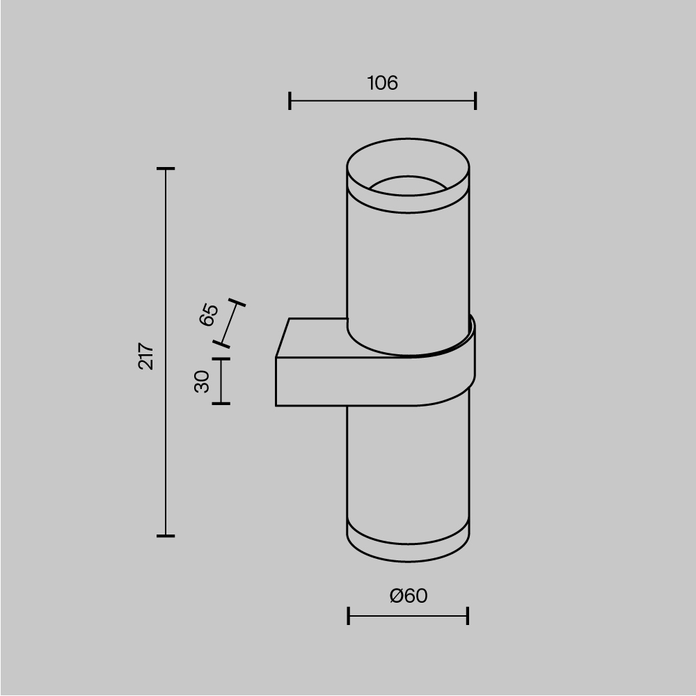 Бра Maytoni Technical Focus Design C069WL-02B