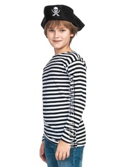 Купить тельняшку пирата - Магазин тельняшек.ру 8-800-700-93-18Детская тельняшка ВМФ (черная полоса) в Магазине тельняшек