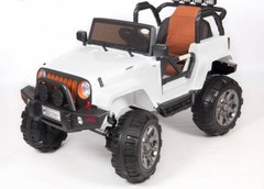 Электромобиль Barty Jeep Т010МР Полный привод Белый