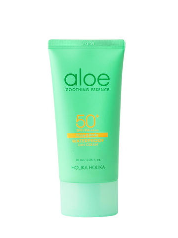 Солнцезащитный крем с алоэ Aloe Waterproof Sun Cream SPF 50, 70 мл