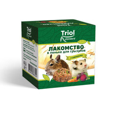 Triol Standard лакомство в пеньке для грызунов с овощами 70г