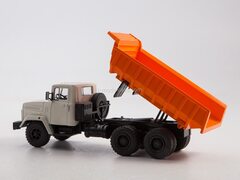 KRAZ-6510 dump truck white-orange  1:43 Legendary trucks USSR #50