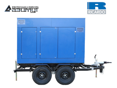 Дизельный генератор Азимут ЭД-80-Т400-2РПМ19 Ricardo на шасси в капоте с автозапуском