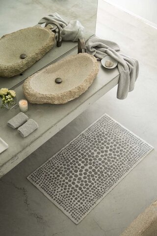 Коврик для ванной 60x100 Abyss & Habidecor Dolce 900 серебро