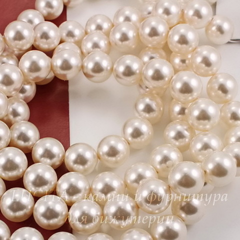 5810 Хрустальный жемчуг Сваровски Crystal Light Creamrose круглый 12 мм (Картинка)
