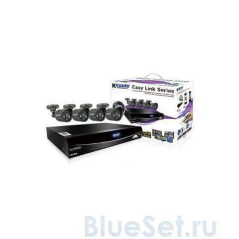 Система видеонаблюдения KGuard EasyLink 960H 4Ch + 4Cam 600TVL (EL421-4HW212B)