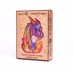 Волшебный Дракон от Wood Trick - сборные пазлы причудливой формы, это картины, которые вы собираете сами