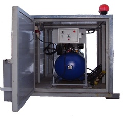 Пункт мойки колёс для стройплощадки  ЭкоПром «Каскад» Прогресс с комплексной системой обогрева 25-30 машин/час 5,4 кВт 220 В 160 АТМ 1 пистолет(а) (1400x750x1350см;186кг;) - арт.557192