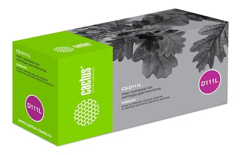 Картридж лазерный Cactus CS-D111L MLT-D111L черный (1800стр.) для Samsung Xpress M2022, M2020, M2021, M2020W, M2070, M2070FW, M2071 /M2071FH, M2021W, M2022W, M2070F, M2070W, M2071F