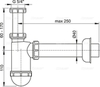 Alcaplast A43 Сифон для раковины бутылочный, полипропилен