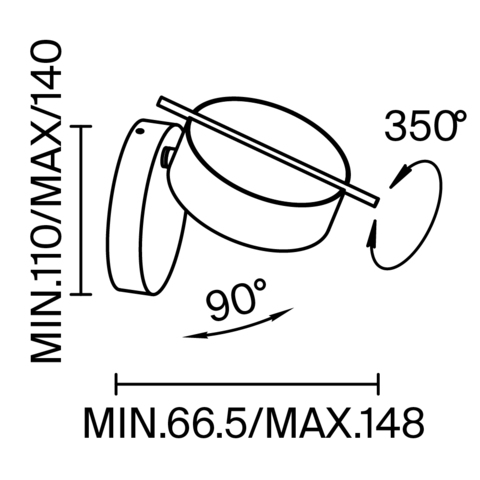 Настенный светильник Maytoni Nuance MOD180WL-L4W3K1
