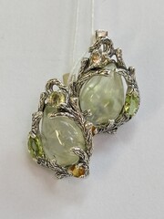 Тамарикс (серьги из серебра)