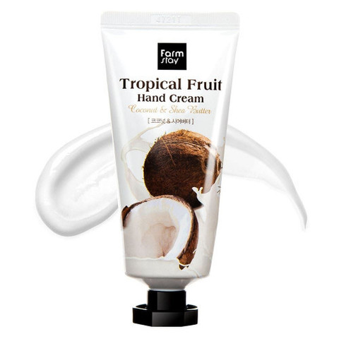 FarmStay Tropical Fruit Hand Cream крем для рук с маслом ши и кокосом