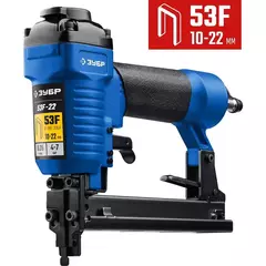 ЗУБР 53F-22, пневматический степлер для скоб 20Ga, тип 53F (10-22 мм), Профессионал (31935)