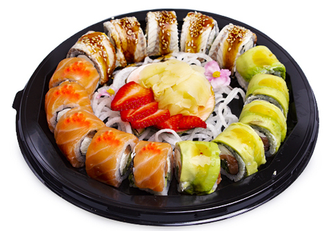 Сет фирменных роллов: лосось, угорь, авокадо, 15шт