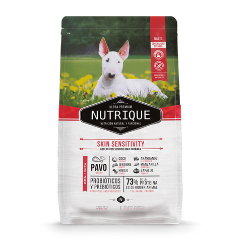 Сухой корм Vitalcan Nutrique Dog Skin Sensitivity с индейкой, для взр. собак с чувств. кожей, 3 кг.
