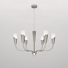 Подвесная люстра Eurosvet Rhyton 60167/6 никель