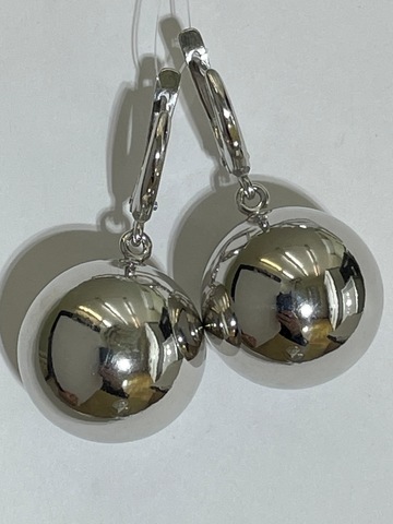 Шарики 2,0 (серьги из серебра)