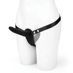 Женский страпон с вагинальной пробкой Silicone Strap-on Harness Dildo - 13,3 см. - 