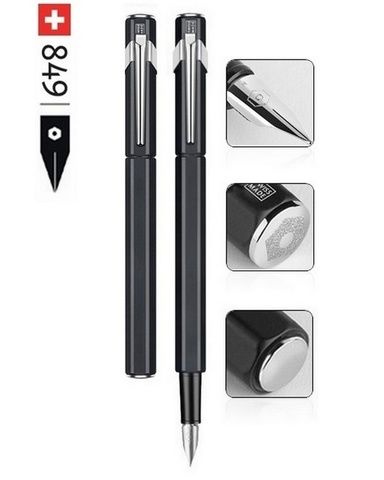 Ручка перьевая Caran d'Ache 849 Office Classic Matte Black, B (843.009)