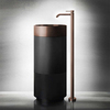 Gessi INCISO Подставка напольная под раковину 54601, сифон в комплекте, цвет Cristalplant Dark Metal 54603#850